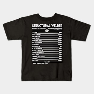 Structural Welder T Shirt - Structural Welder Factors Daily Gift Item Tee Kids T-Shirt